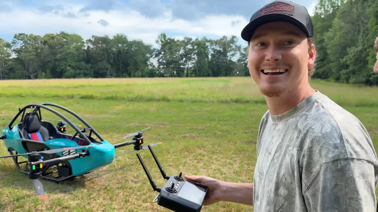 US men buy personal aircraft drone from Temu and when it arrives they call it one of their most dangerous and ambitious projects ever