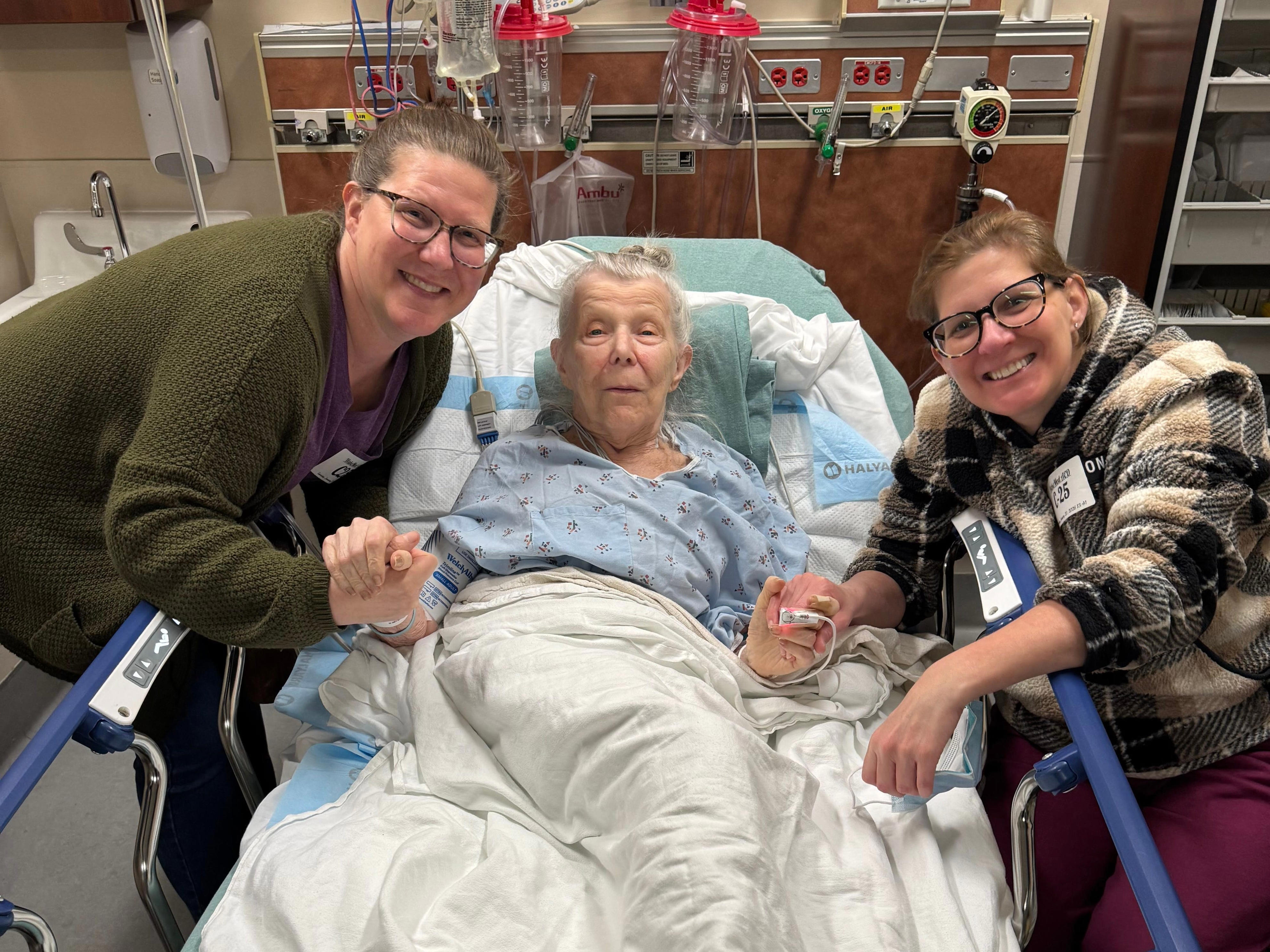 Alison George and her sisters care for their mother with late-stage dementia.