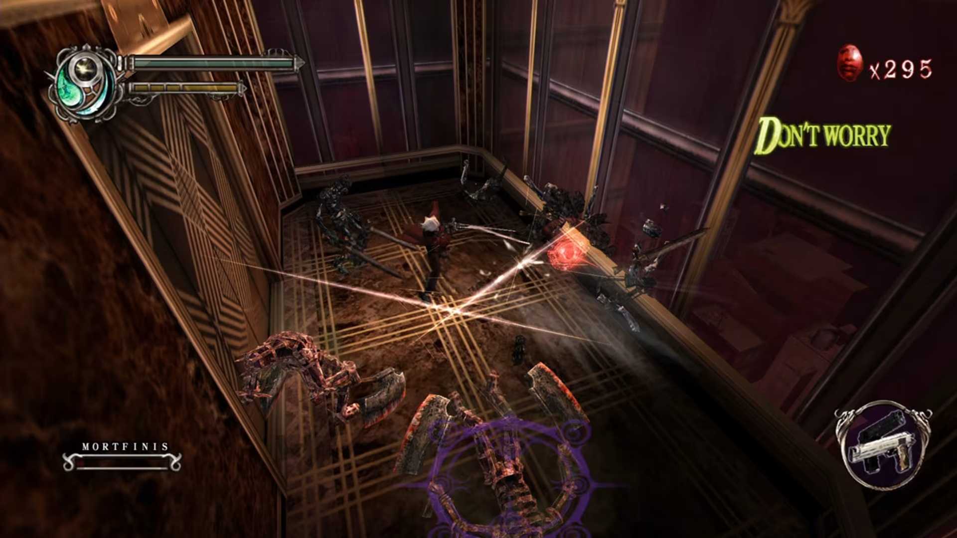 dante fighting enemies