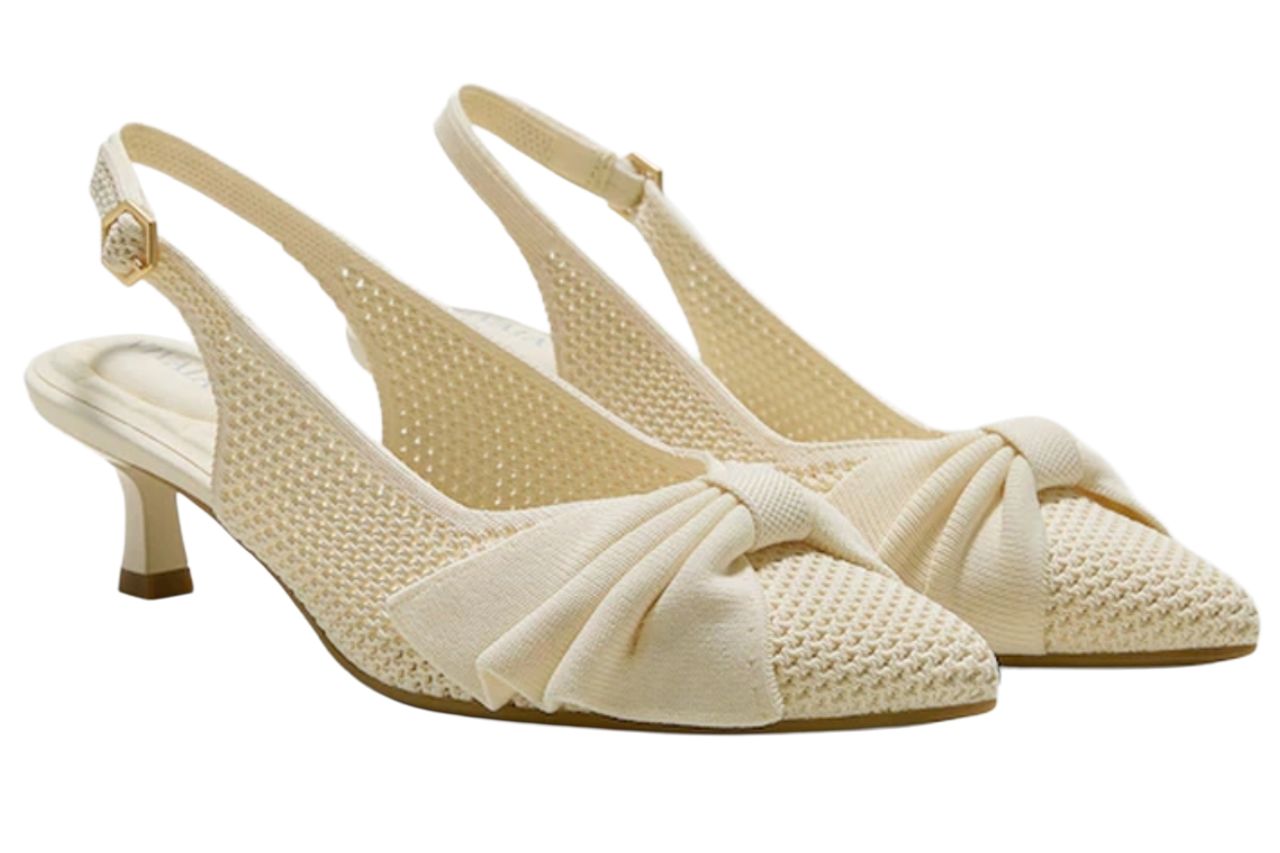 PointEase™ Bow Slingback Heels (Sanna)