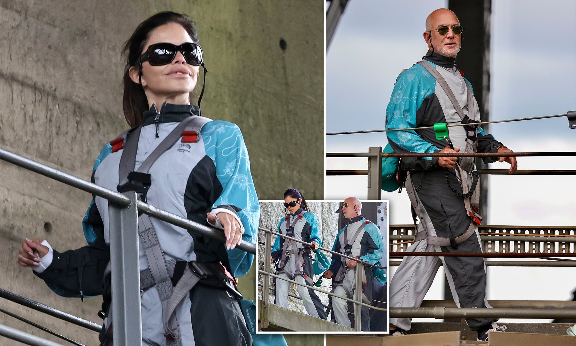 Jeff Bezos and partner do Sydney Harbour Bridge climb