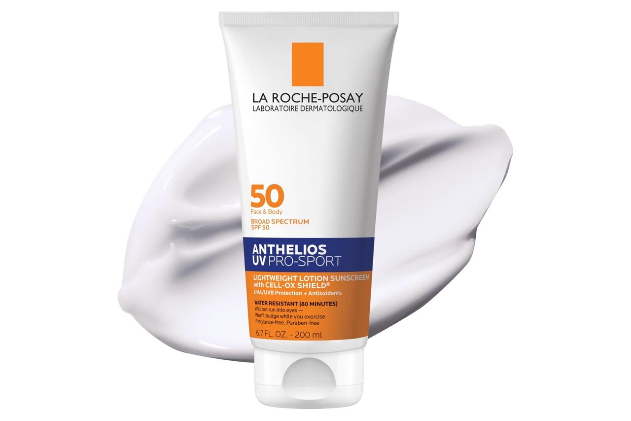 La Roche-Posay Anthelios UV Pro-Sport Sunscreen for Face & Body, Water & Sweat Resistant, Invisible Broad Spectrum Sunscreen, Lightweight & Breathable Skin Sun Protection