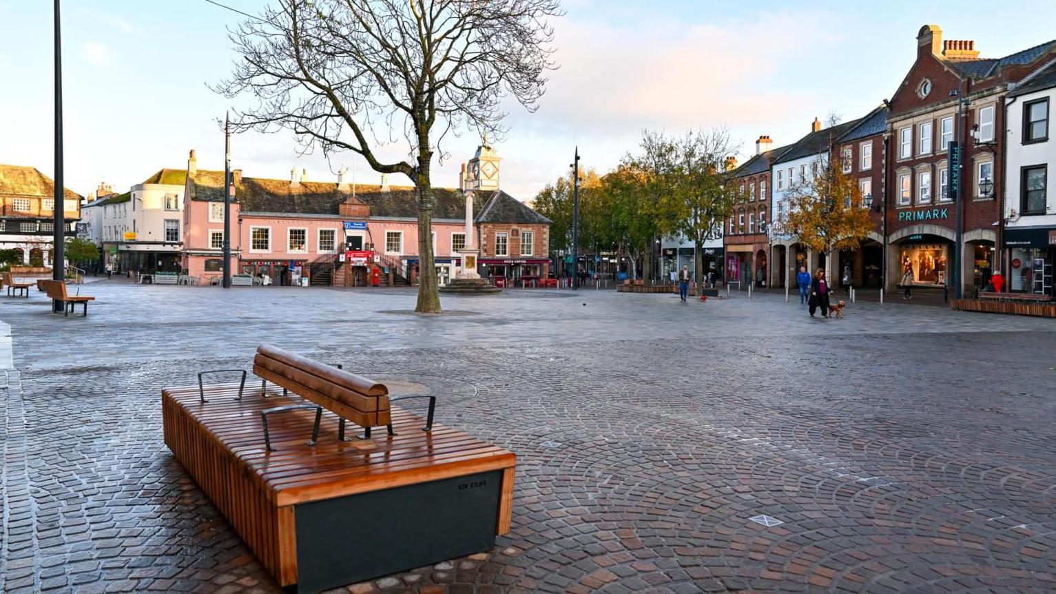 Regeneration work on Market Square and Greenmarket in Carlisle has been carried out