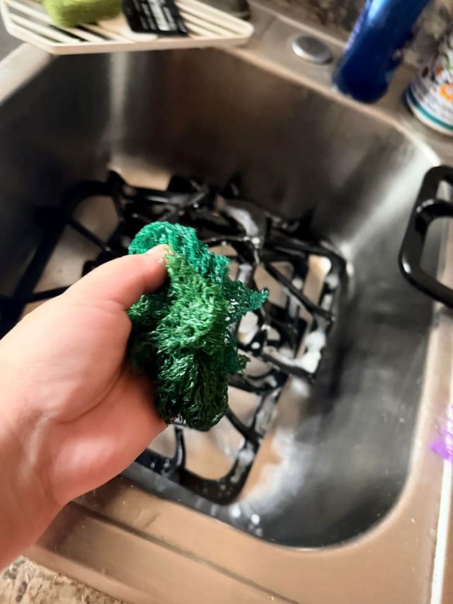 Produce mesh bags looked like clever pot scrubbers, until commenters flagged microplastics