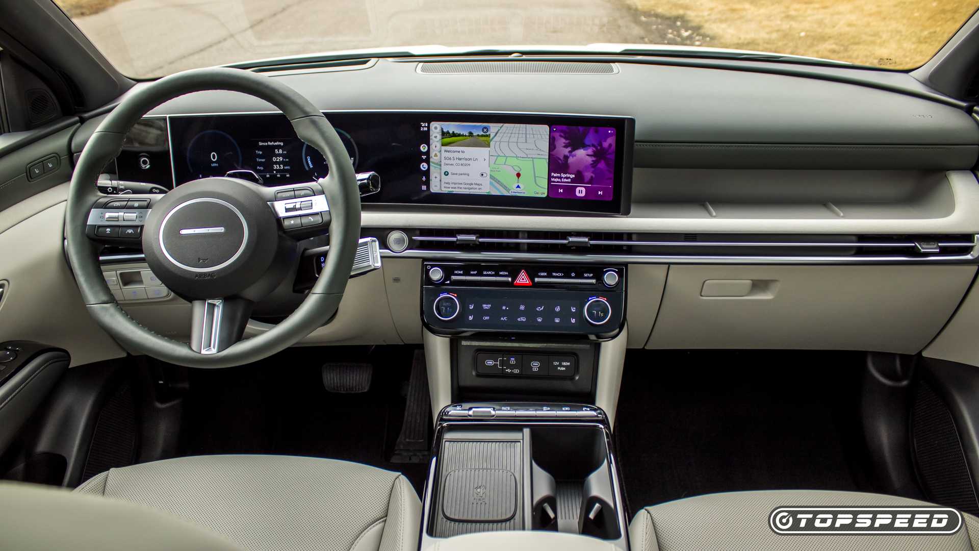 2025 Hyundai Tucson Hybrid interior shot showing dash