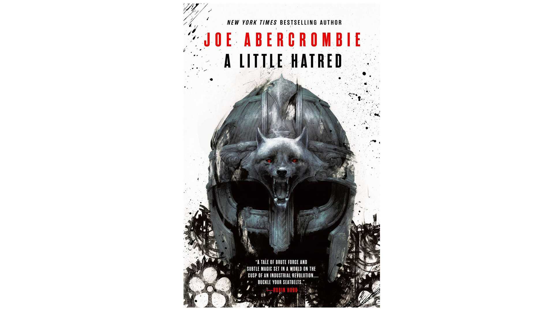 A book cover for Joe Abercrombie's A Little Hatred.