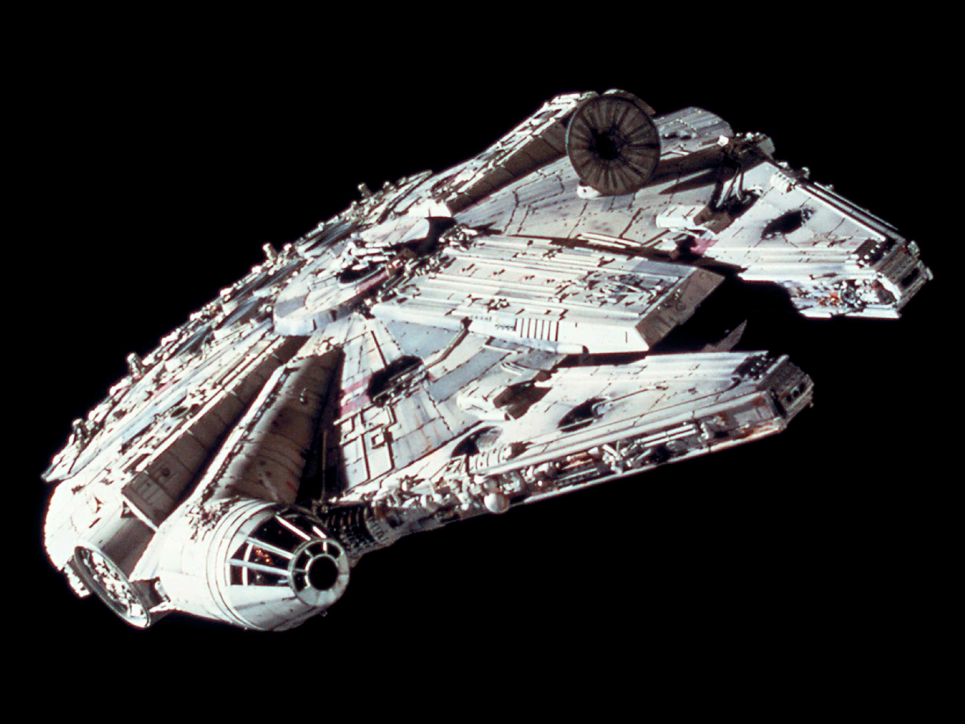 The Millennium Falcon in star wars-1