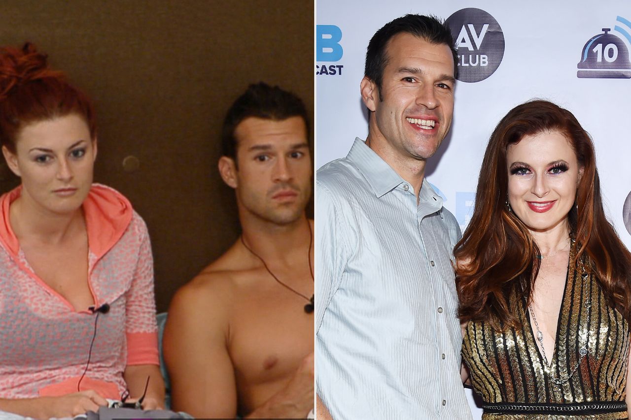 Rachel Reilly and Brendon Villegas Big Brother 12; Television personalities Brendon Villegas (L) and Rachel Reilly attend the Rob Has A Podcast's Viewing Party of CBS'