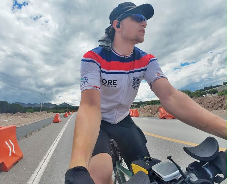 ‘Beat the final whistle' – cyclist completes his mission to ride from Mexico City to New York in time for the FIFA World Cup final
