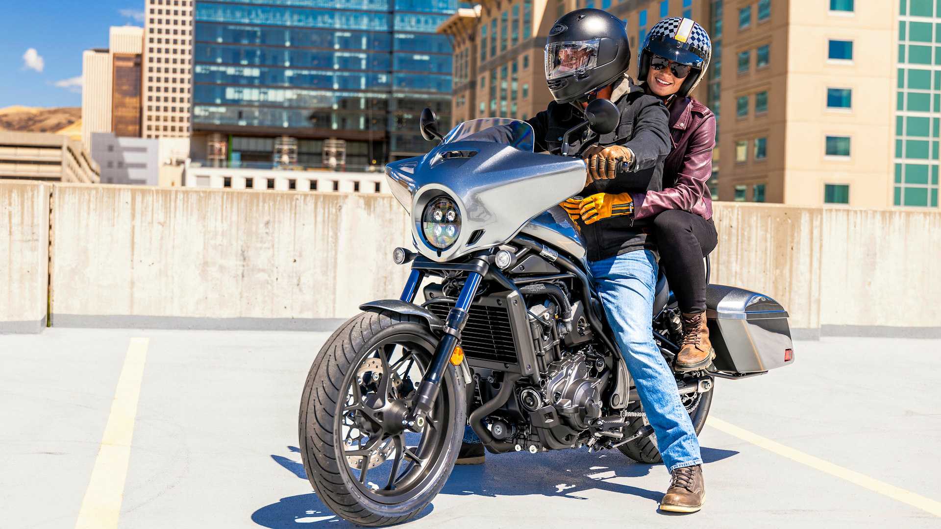 Rider and passenger on a 2025 Honda Rebel 1100 T
