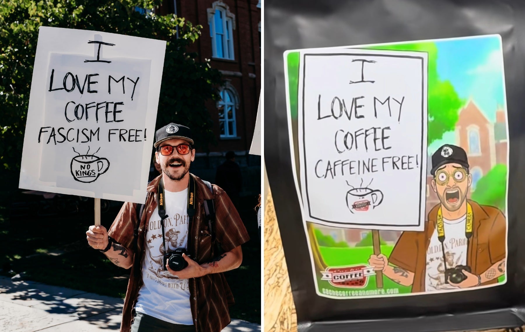 'Patriot-owned' Utah coffee shop faces lawsuit over use of 'No Kings' protest image
