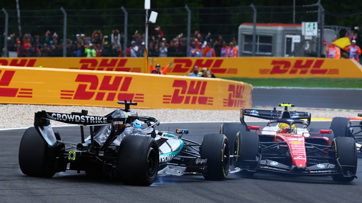 George Russell and Lewis Hamilton Crash on Opening Lap of 2026 Belgian GP