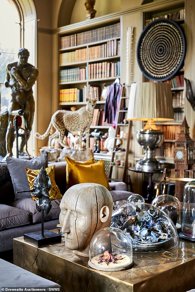 They have previously done this with four other stately homes, including Aynhoe Park in Oxfordshire (pictured). They love collecting and are known for filling the manors with weird and wonderful objects