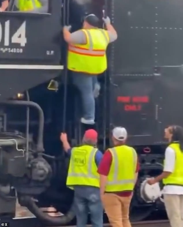 Trevor Allen Bentley, 34, fractured his back after he fell off Big Boy in Kearney, Nebraska