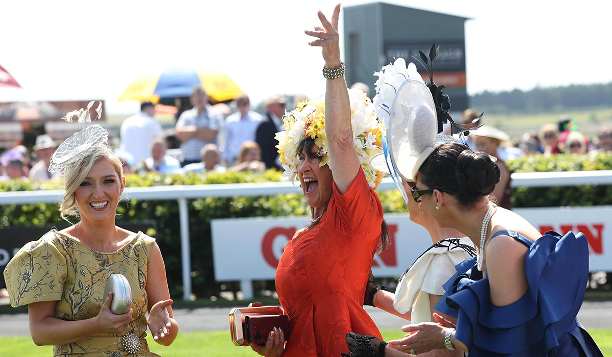 Irish Oaks Best Dressed Lady shares lavish prize with groom-to-be son