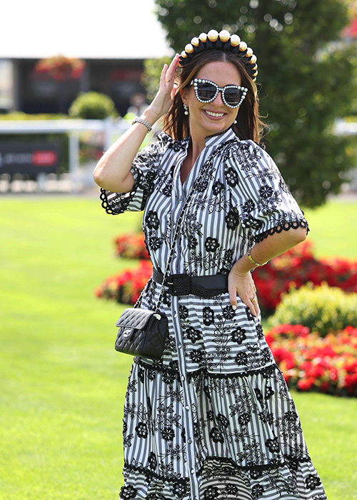 Irish Oaks Best Dressed Lady shares lavish prize with groom-to-be son