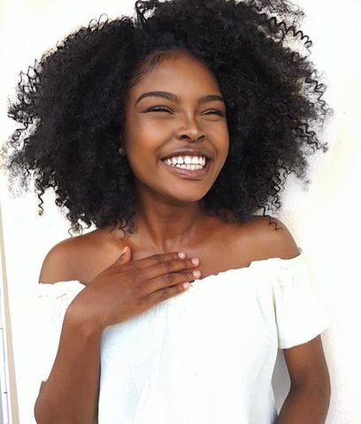 Shoulder Length Natural Curls