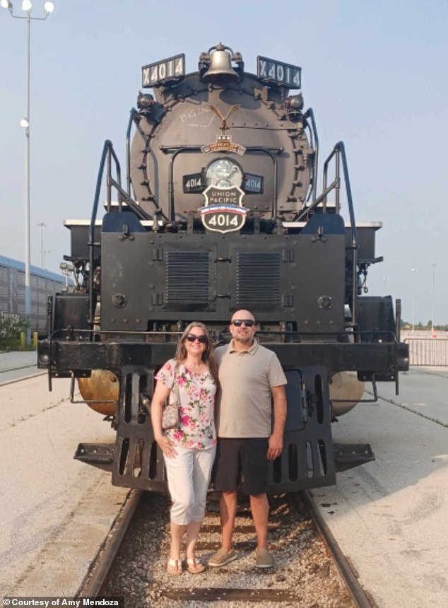 Fostoria City Councilwoman Amy Mendoza say the train when it stopped in Fostoria, Ohio, on Tuesday. The small town – known as Train City USA – saw 46,000 come to Norfolk Southern's railyard to see the train