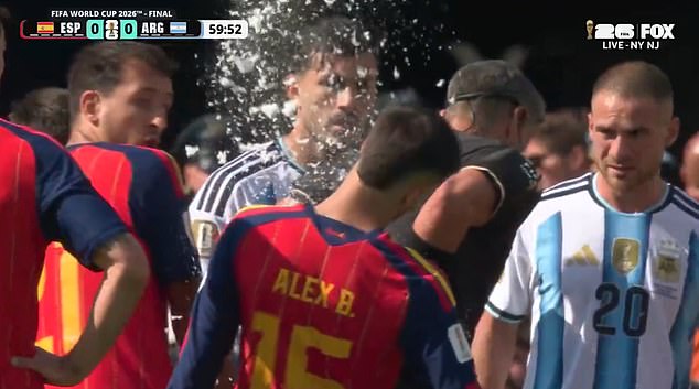 World Cup Final Referee Suffers Embarrassing Spray Malfunction Leaving 