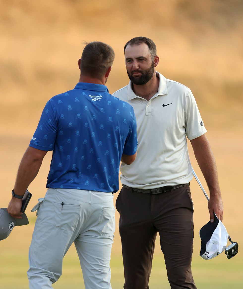 Scottie Scheffler has insisted that Bryson DeChambeau isn't a cheater despite the controversy at The Open | Source: GETTY