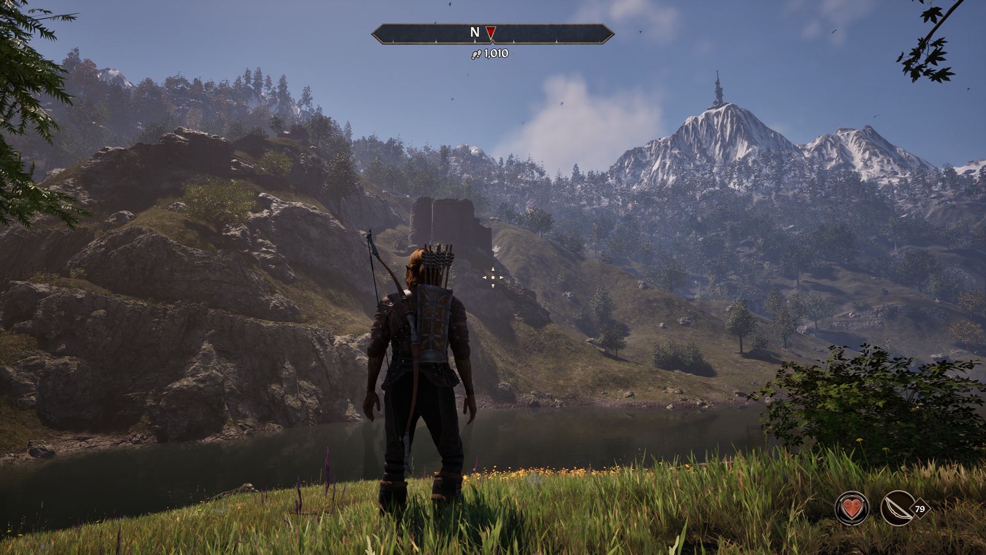 A river vista in The Elder Scrolls 4: Oblivion Remastered
