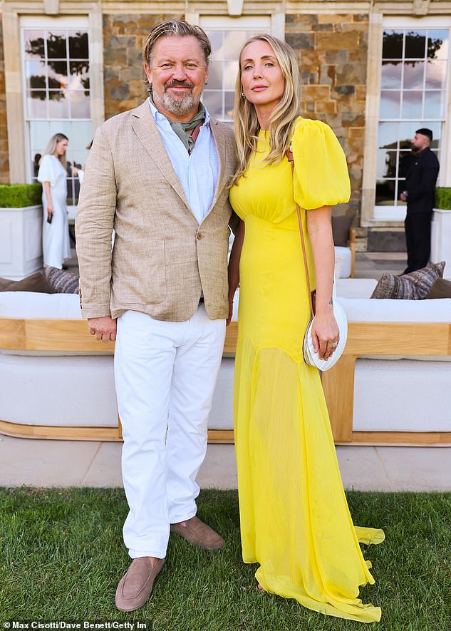 But the couple (pictured, at a recent party at Aynhoe, one of the other manors they have restored) still want to make the estate more viable as a hotel, by creating more guest bedrooms in the main house and in properties in the grounds
