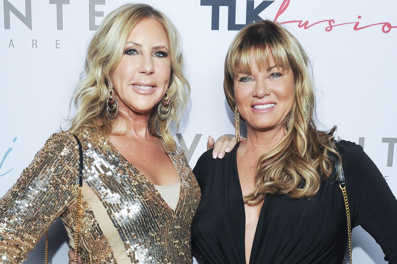Vicki Gunvalson and Jeana Keough attend the Vicki Gunvalson And Volante Skincare's Launch Event on September 28, 2017 in Los Angeles, California