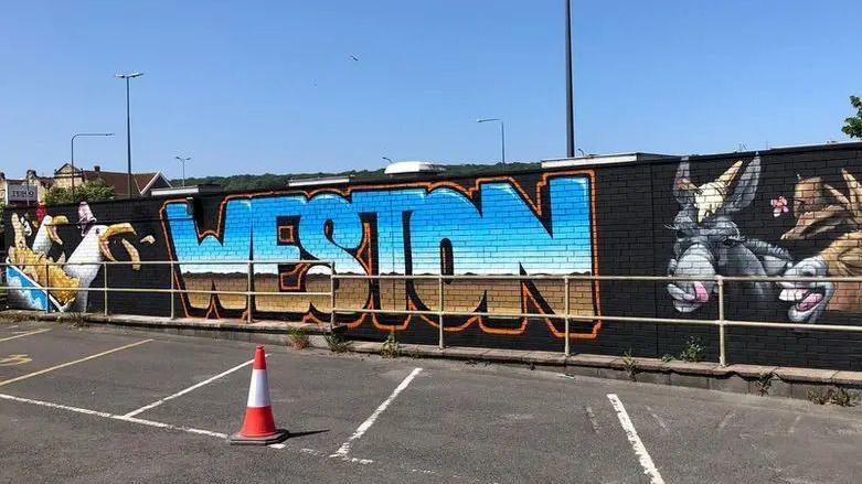 The festival has previously left around 85 murals across the town