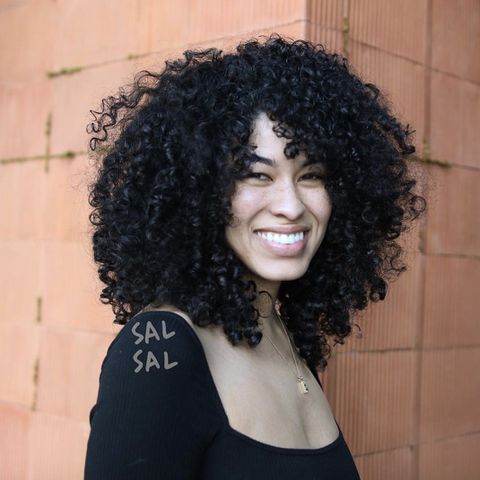 Curly Mid-Length Cut