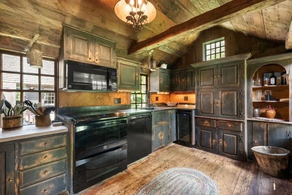 Kitchen of 1678 William Haskell House in Gloucester, MA, on sale for $1,250,000