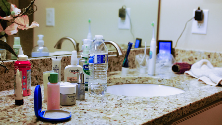 Add Storage To Your Cluttered Bathroom With A Chic Dollar Tree Candlestick Hack