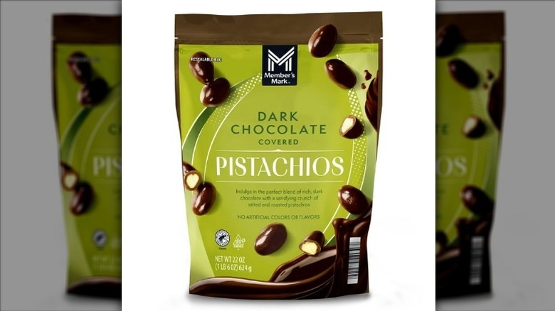 bag of Member's Mark Dark Chocolate Covered Pistachios