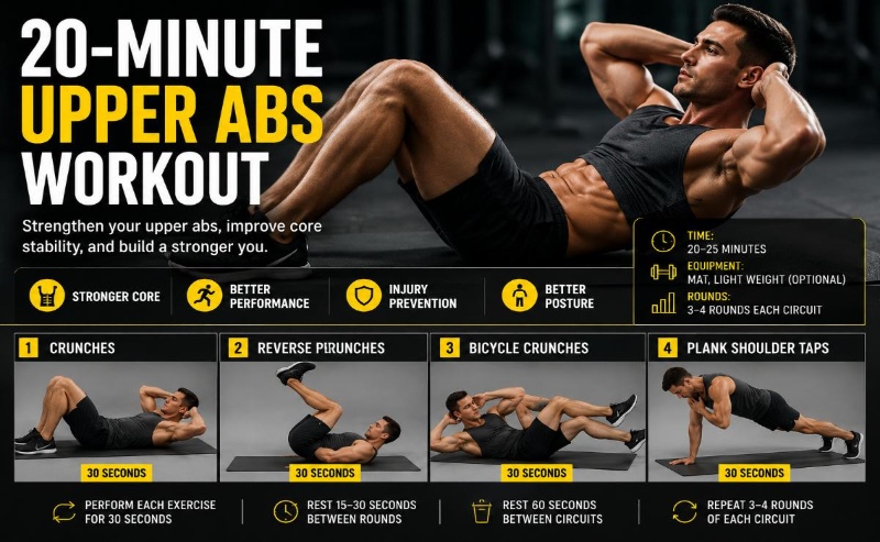 Want Stronger Upper Abs? This 20-Minute Core Workout Could Transform Your Strength and Posture