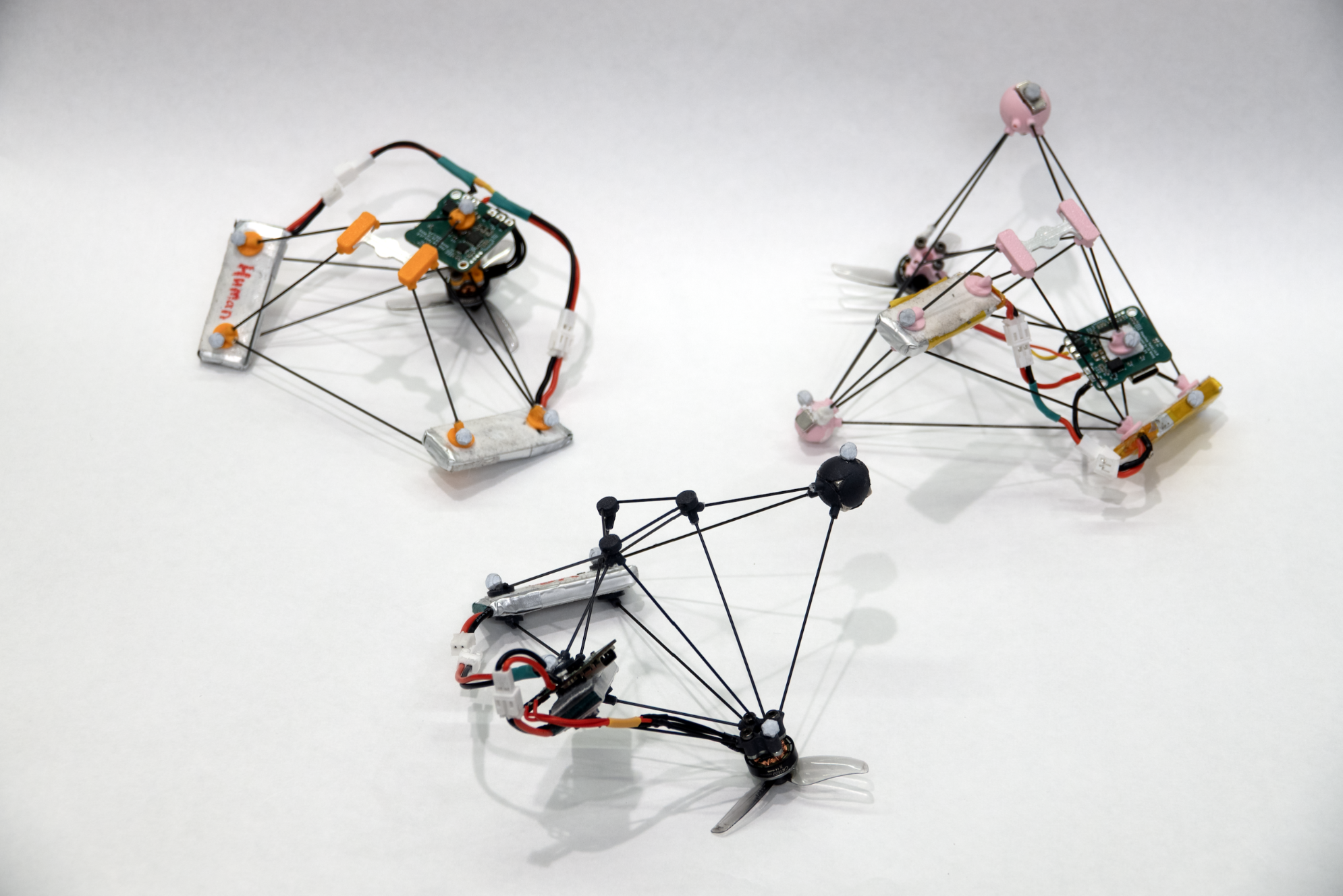 After simulating drone designs, the team built the most promising models. (CREDIT: Northwestern University)
