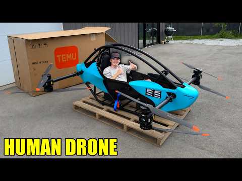 US men buy personal aircraft drone from Temu and when it arrives they call it one of their most dangerous and ambitious projects ever