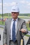 Breeze Airways founder and CEO David Neeleman attended the July 14, 2025 “West Gate” groundbreaking at Charleston International Airport.