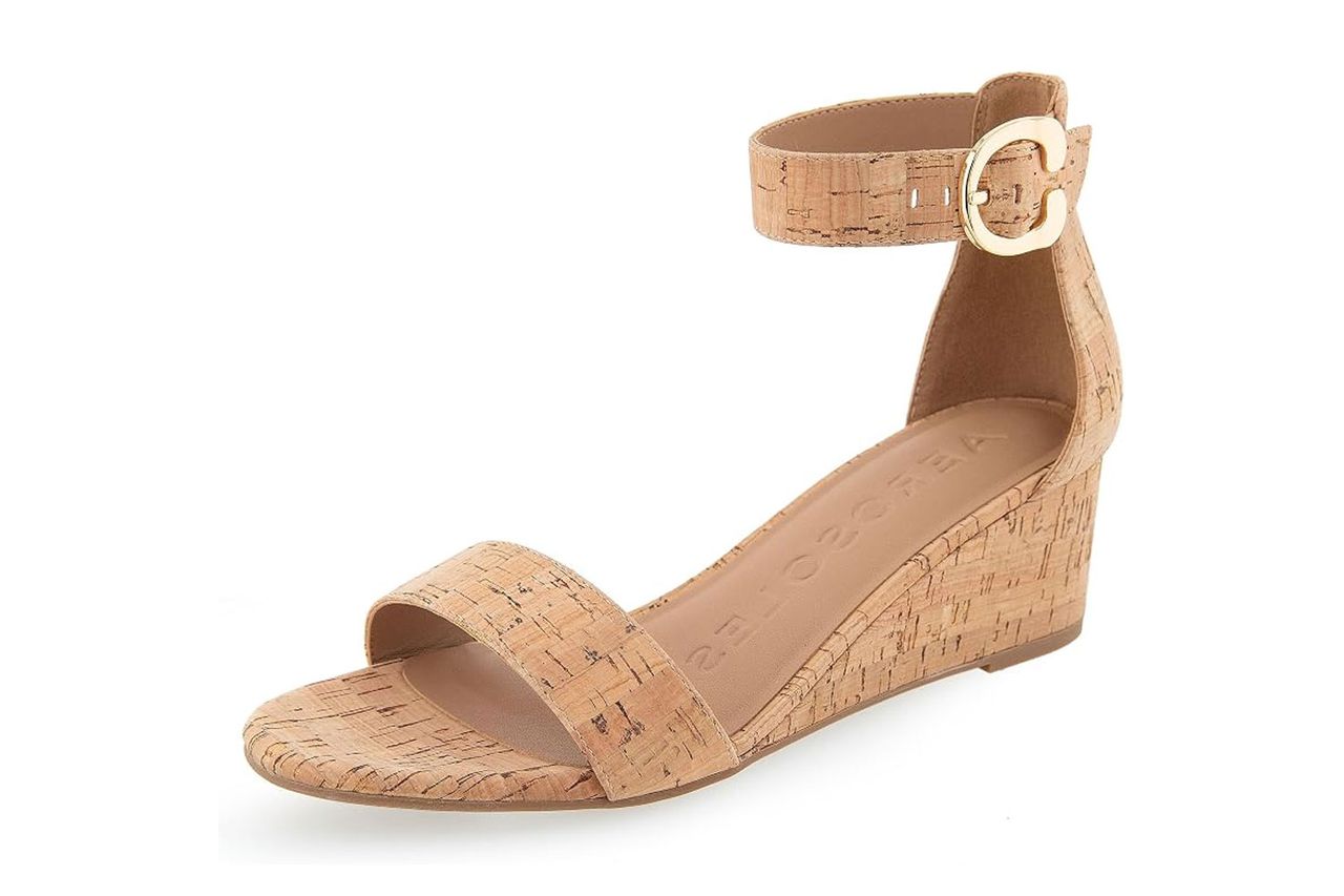 Aerosoles Women's Willis Ankle Strap Wedge Sandal