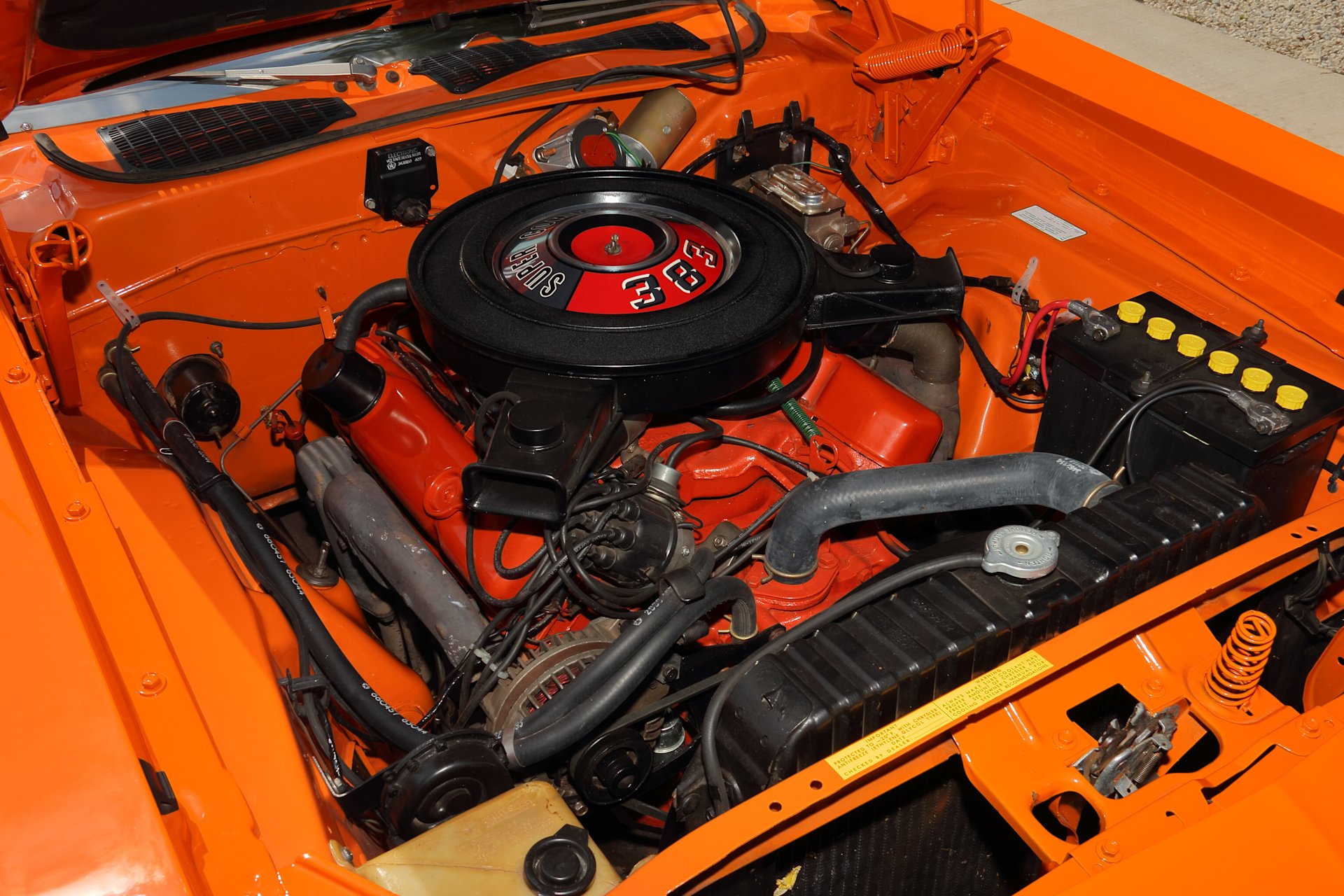 383-cubic-inch V-8 in a 1970 Plymouth Cuda convertible