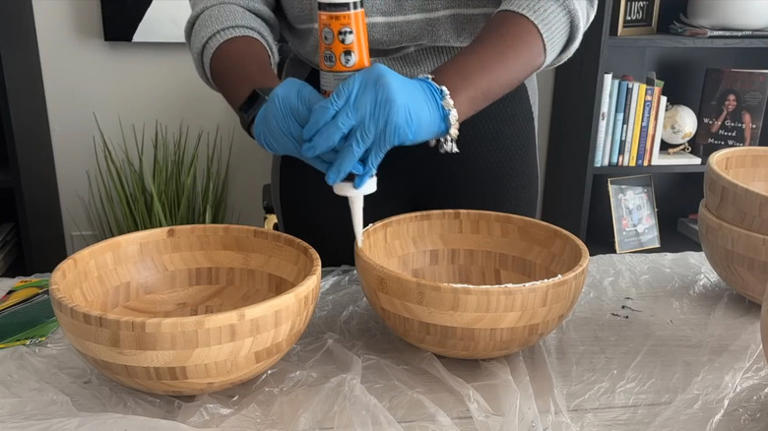 Turn IKEA salad bowls into a functional table you can use anywhere in ...