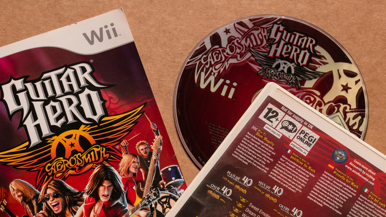 Guitar Hero Wii game disc and case