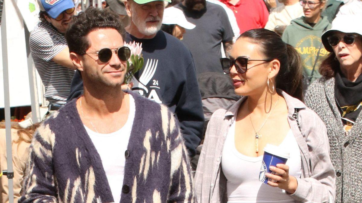 Janel Parrish and Sasha Farber Make Red Carpet Debut as Romance Gets Serious