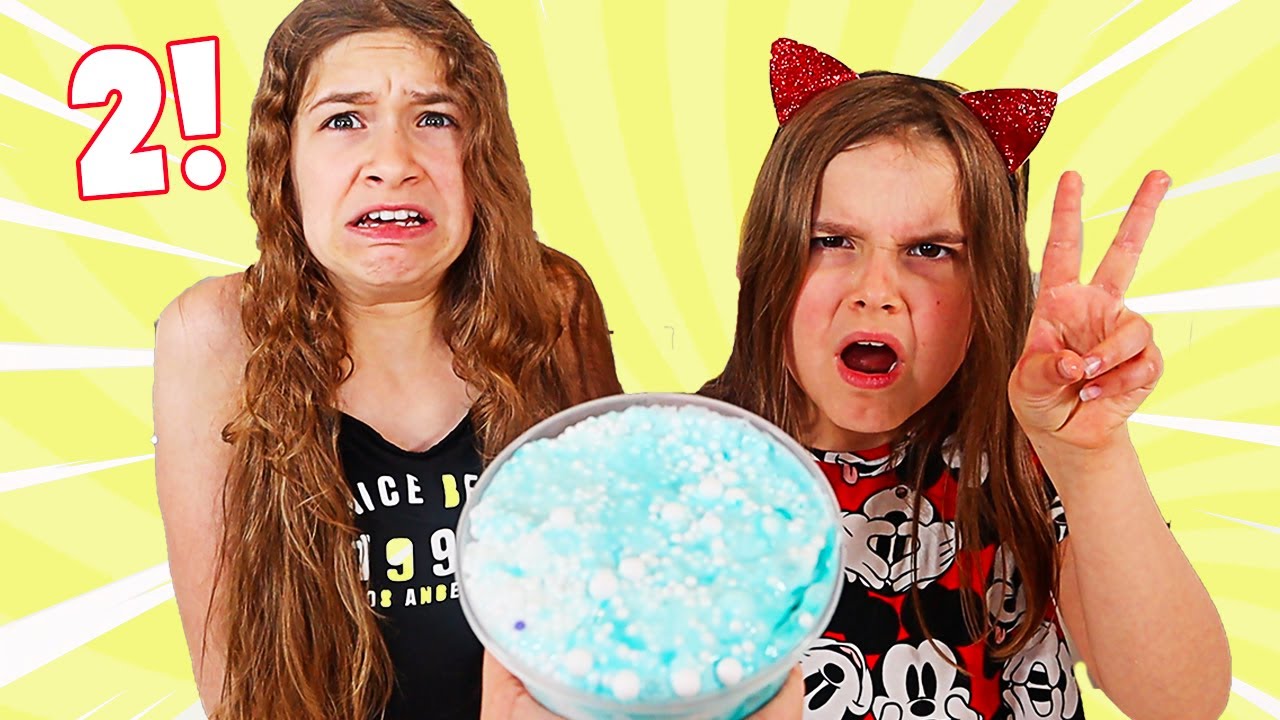 Make this slime pretty with only 2 colors challenge