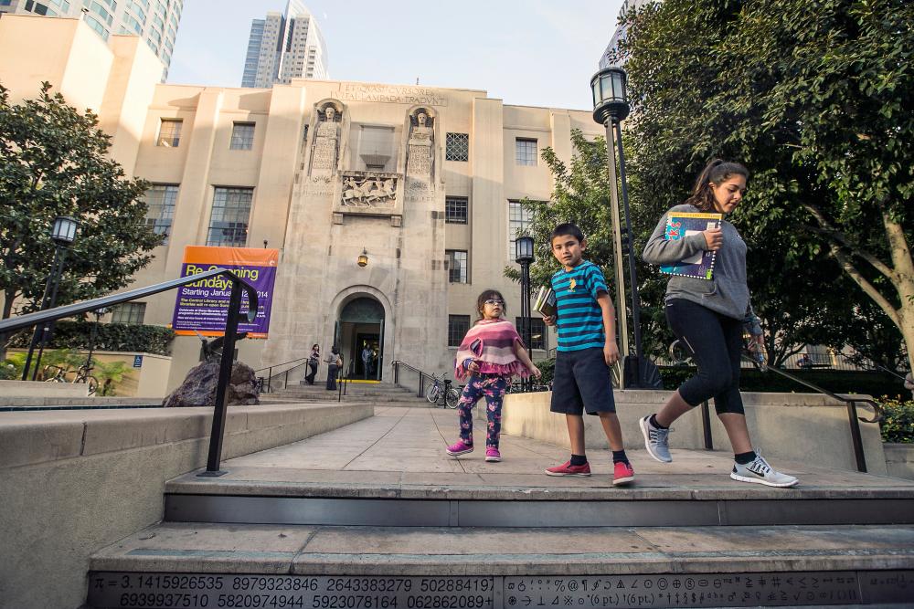Sphinxes, movie stars and 3m books: inside Los Angeles’s beloved art deco library