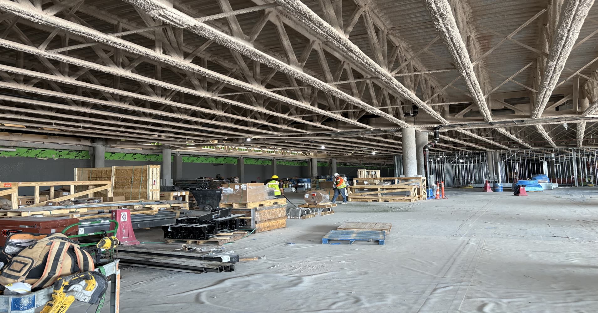 Dallas Fort Worth International Airport under construction, American Airlines' largest hub, June 2026.