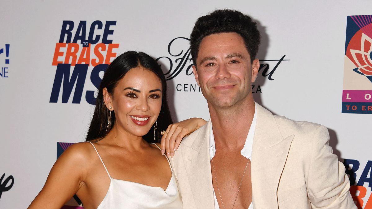 Janel Parrish and Sasha Farber Make Red Carpet Debut as Romance Gets Serious