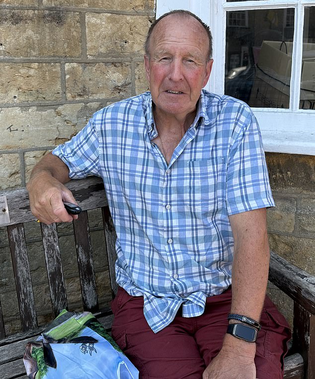 Keith Grinton (pictured), 71, said he trusts in Mr Perkins to look after the land – but added: 'I wouldn't like to see any of the nature disturbed'