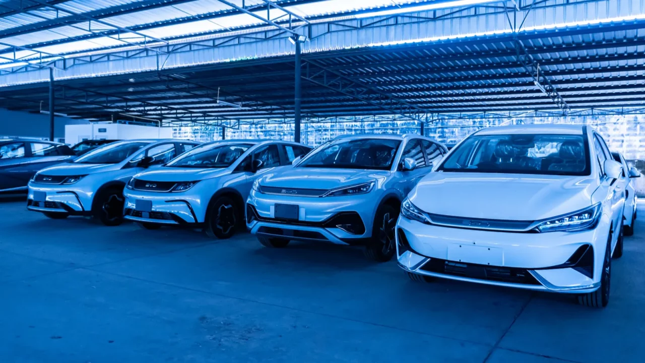 Byd cars parked