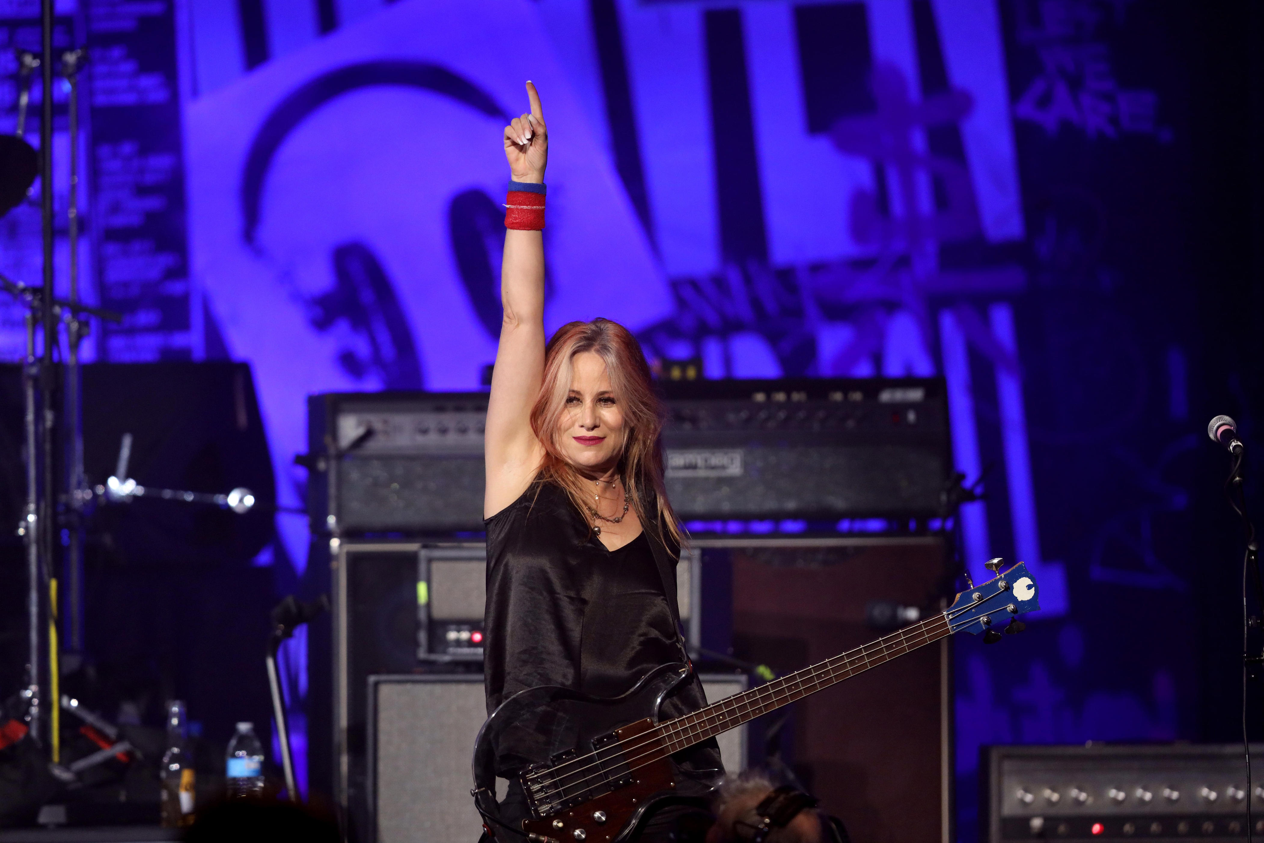 Jennifer Finch performs at Hollywood Palladium on Jan. 4, 2020, in Los Angeles.