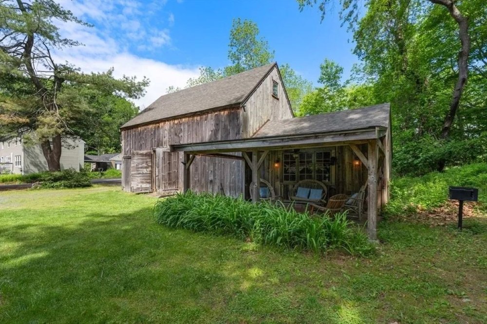 Historic barn at 1678 William Haskell House in Gloucester, MA, on sale for $1,250,000