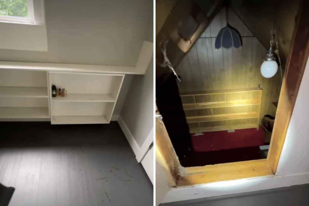 House inspector checks above garage—finds hidden room even the owner didn’t know was there